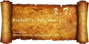 Kuchár Tímea névjegykártya